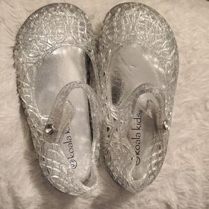 Koala Kids Shimmering Silver Dress Shoes